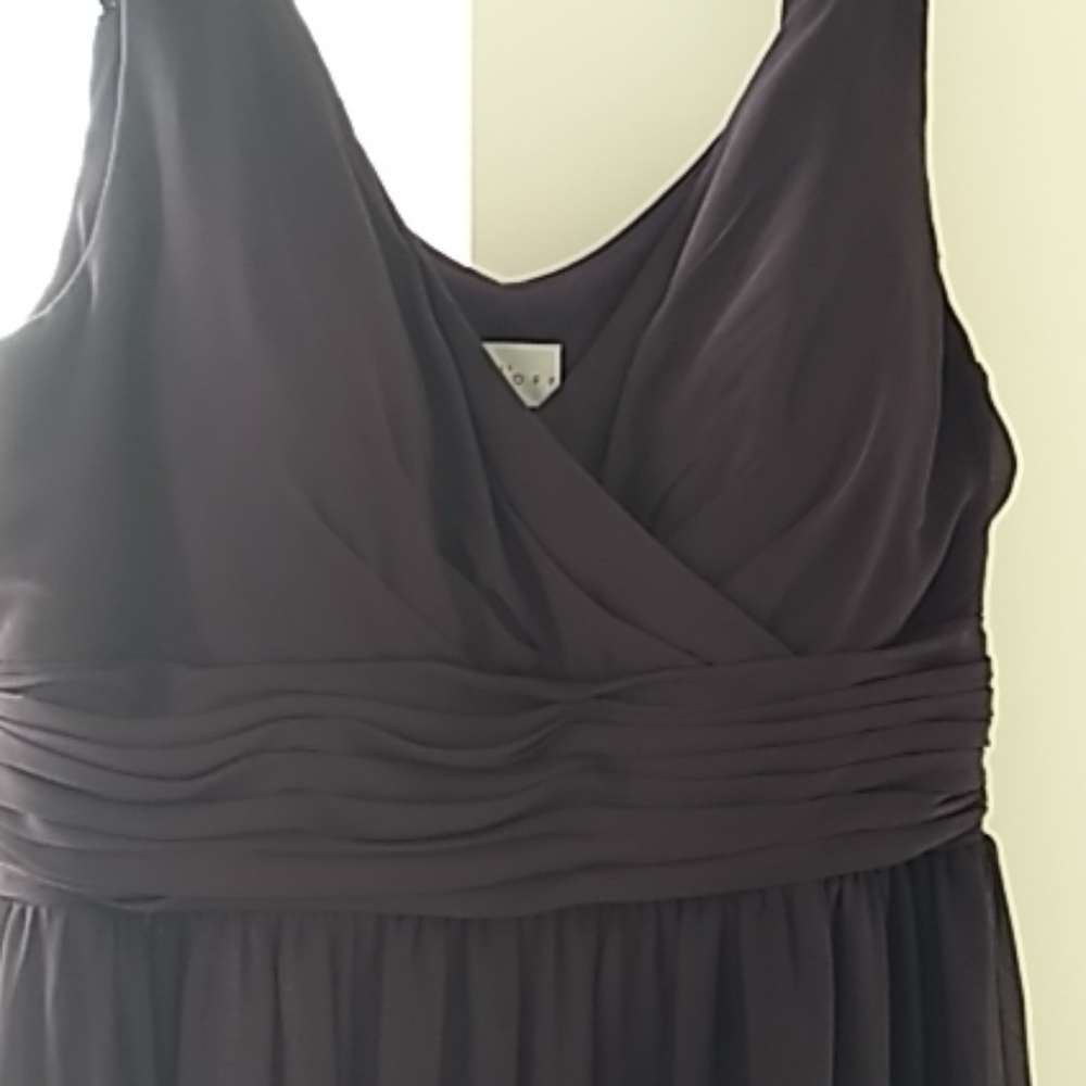 Bill Levkoff Eggplant bridesmaid dress size 18